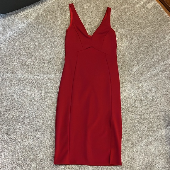 Lulus Iconic Moment Red Bodycon Midi Dress - Picture 5 of 5